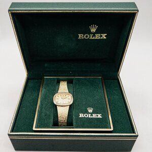 Ladies Rolex Vintage Stamped 14k Cellini Watch WITH BOX